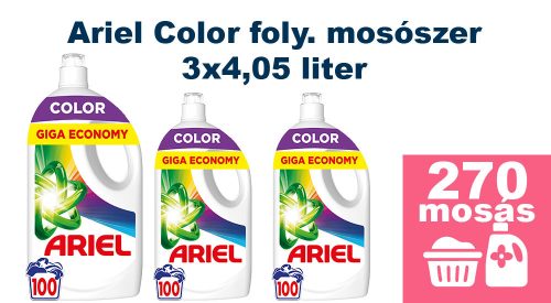 Ariel Color folyékony mosószer 3x4,05L [270 mosás]