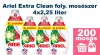 Ariel Extra Clean+ folyékony mosószer 4x2,25L [200 mosás]
