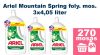 Ariel Mountain Spring folyékony mosószer 3x4,05L [270 mosás]