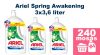 Ariel Spring Awakening folyékony mosószer 3x3,6L [240 mosás]