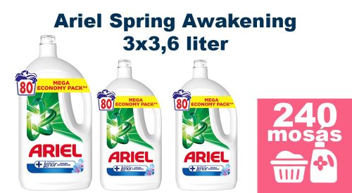 Ariel Spring Awakening folyékony mosószer 3x3,6L [240 mosás]