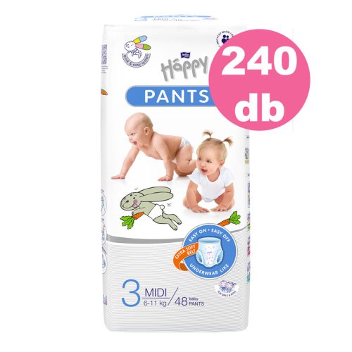 Bella Happy Pants 3-as bugyipelenka, 6-11 kg, 240 db