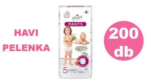 Bella Happy Pants 5-ös bugyipelenka, 11-18 kg, 200 db