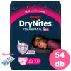 Huggies DryNites 13+ éves lány, 6x9 db - 2 HAVI pelenkacsomag + AJÁNDÉK Pure törlőkendő