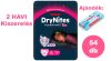 Huggies DryNites 13+ éves lány, 6x9 db - 2 HAVI pelenkacsomag + AJÁNDÉK Pure törlőkendő
