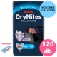  INGYENES SZÁLLÍTÁS - Huggies DryNites 4-7 éves fiú, 12x10 db - 4 HAVI pelenkacsomag + AJÁNDÉK Huggies törlőkendő