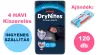  INGYENES SZÁLLÍTÁS - Huggies DryNites 4-7 éves fiú, 12x10 db - 4 HAVI pelenkacsomag + AJÁNDÉK Huggies törlőkendő