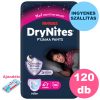  INGYENES SZÁLLÍTÁS - Huggies DryNites 4-7 éves lány, 12x10 db - 4 HAVI pelenkacsomag + AJÁNDÉK Huggies törlőkendő