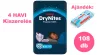  INGYENES SZÁLLÍTÁS - Huggies DryNites 8-13 éves fiú, 12x9db - 4 HAVI pelenkacsomag + AJÁNDÉK Huggies törlőkendő