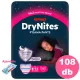  INGYENES SZÁLLÍTÁS - Huggies DryNites 8-13 éves lány, 12x9db - 4 HAVI pelenkacsomag + AJÁNDÉK Huggies törlőkendő