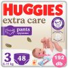 Huggies Extra Care Pants 3-as bugyipelenka 6-11kg, 4x48db - HAVI PELENKACSOMAG + AJÁNDÉK Pure törlőkendő