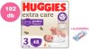 Huggies Extra Care Pants 3-as bugyipelenka 6-11kg, 4x48db - HAVI PELENKACSOMAG + AJÁNDÉK Pure törlőkendő