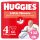 Huggies Little Movers 4-es, 7-18 kg, 2x66 db - HAVI pelenkacsomag + AJÁNDÉK Pure törlőkendő