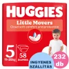  INGYENES SZÁLLÍTÁS - Huggies Little Movers 5-ös, 11-25 kg, 4x58 db - 2 HAVI pelenkacsomag