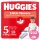 Huggies Little Movers 5-ös, 11-25 kg, 4x58 db - 2 HAVI pelenkacsomag + AJÁNDÉK Huggies törlőkendő