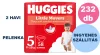  INGYENES SZÁLLÍTÁS - Huggies Little Movers 5-ös, 11-25 kg, 4x58 db - 2 HAVI pelenkacsomag