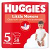 Huggies Little Movers 5-ös, 11-25 kg, 58 db
