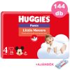 Huggies Little Movers Pants 4-es bugyipelenka 9-14kg, 4x36db - HAVI pelenkacsomag + AJÁNDÉK Pure törlőkendő