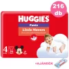  INGYENES SZÁLLÍTÁS - Huggies Little Movers Pants 4-es bugyipelenka 9-14kg, 6x36db - HAVI pelenkacsomag + AJÁNDÉK Huggies törlőkendő