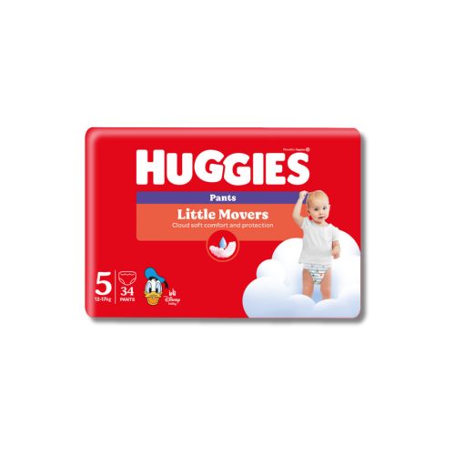 Huggies Little Movers Pants 5-ös bugyipelenka 12-17kg, 34db