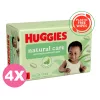 Huggies Natural Care műanyagmentes nedves törlőkendő  - 12x48 db
