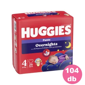   Huggies Overnight Pants 4-es éjszakai bugyipelenka 9-14 kg, 4x26 db