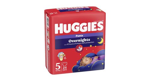 Huggies Overnight Pants 5-ös éjszakai bugyipelenka 12-17 kg, 24 db