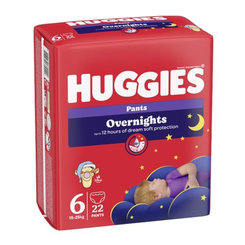 Huggies Overnight Pants 6-os éjszakai bugyipelenka 15-25 kg, 22 db