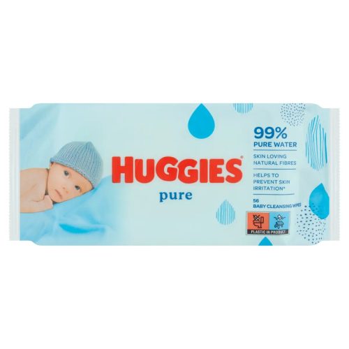 Huggies Pure nedves törlőkendő - 56 db