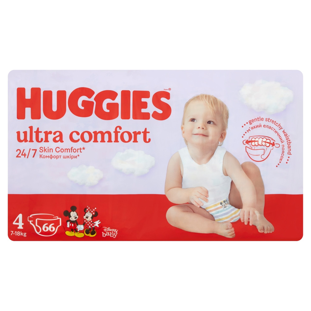 Huggies Ultra Comfort 4-es pelenka 7-18kg, 66db - pelenkapia