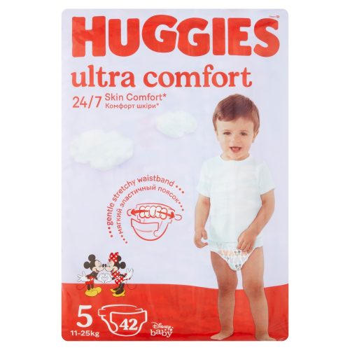 Huggies Ultra Comfort 5-ös pelenka 11-25kg, 42db