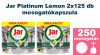 Jar Platinum Lemon Mosogatókapszula - 2x125 db