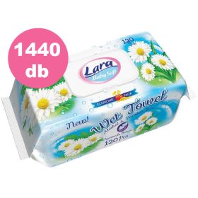 Lara Kamilla Kupakos törlőkendő - 12x120 db