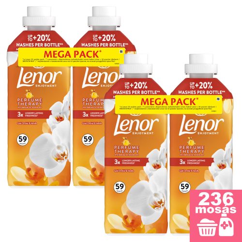 Lenor Gold Orchid & Vanilla öblítő 4x1,239 liter (236 mosás)