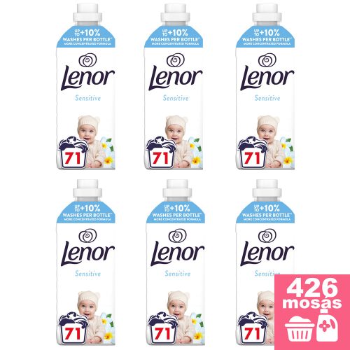 Lenor Sensitive öblítő 6x1,491 liter (426 mosás)