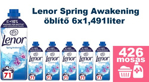Lenor Spring Awakening öblítő 6x1,491 liter (426 mosás)