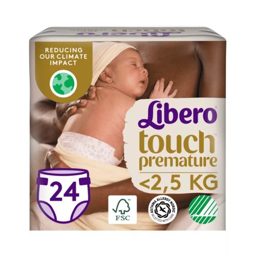 Libero Touch 0-ás koraszülött pelenka <2.5 kg, 24 db