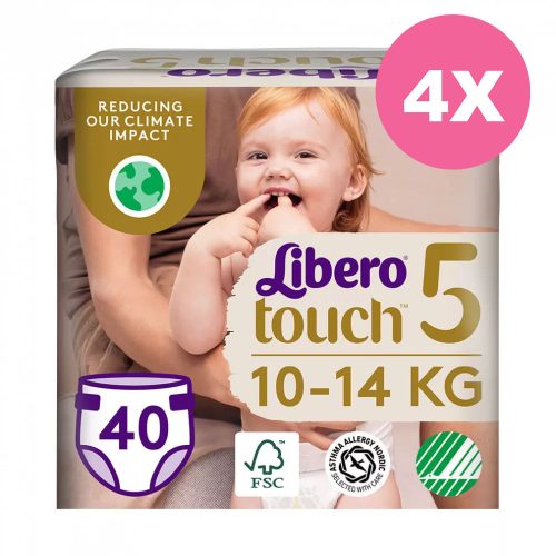 Libero Touch 5-ös pelenka 10-14 kg, 160 db - HAVI pelenkacsomag