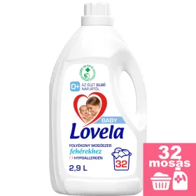   Lovela Baby folyékony mosószer fehér ruhákhoz 2,9L [32 mosás]