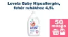 Lovela Baby Hipoallergén folyékony mosószer fehér ruhákhoz 4,5L [50 mosás]