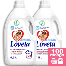   Lovela Baby Hipoallergén folyékony mosószer színes ruhákhoz 2x4,5L [100 mosás]