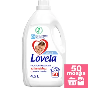   Lovela Baby Hipoallergén folyékony mosószer színes ruhákhoz 4,5L [50 mosás]