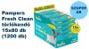 Pampers Fresh Clean nedves törlőkendő - 15x80 db