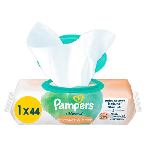 Pampers Harmonie Protect & Care nedves törlőkendő - 44 db