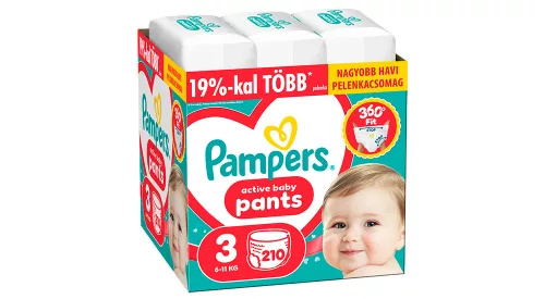 Pampers Pants 3 bugyipelenka, 6-11 kg, 210 db - HAVI pelenkacsomag
