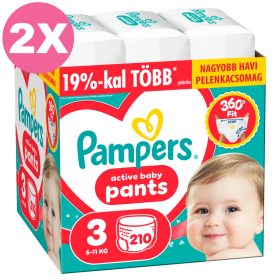   Pampers Pants 3 bugyipelenka, 6-11 kg, 2x210 db - 2 HAVI pelenkacsomag
