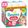Pampers Pants 6-os bugyipelenka, 13-19 kg, 2x132db - 2 HAVI Pelenkacsomag + AJÁNDÉK Mancs törölköző