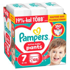   Pampers Pants 7 bugyipelenka, 15+ kg, 128 db - HAVI pelenkacsomag