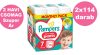 Pampers Pants 7-es bugyipelenka, 15+ kg, 2x114db - 2 HAVI Pelenkacsomag + AJÁNDÉK Mancs törölköző