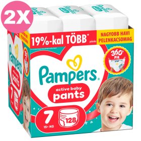   Pampers Pants 7 bugyipelenka, 15+ kg, 2x128 db - 2 HAVI pelenkacsomag